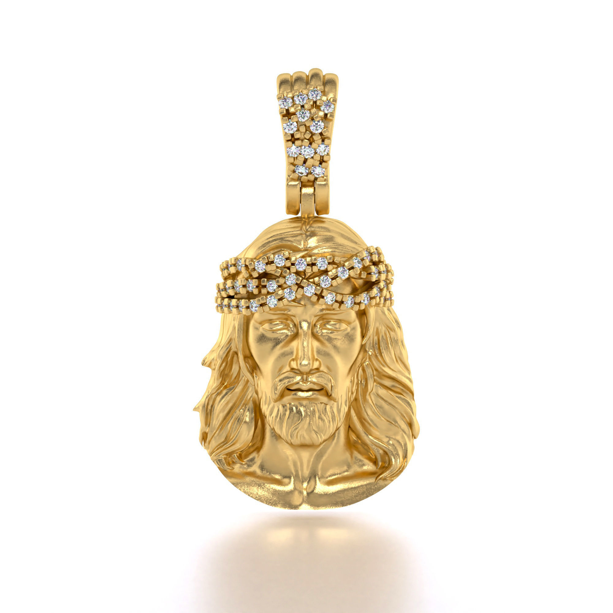 Jesus pendant 1 3D model_2