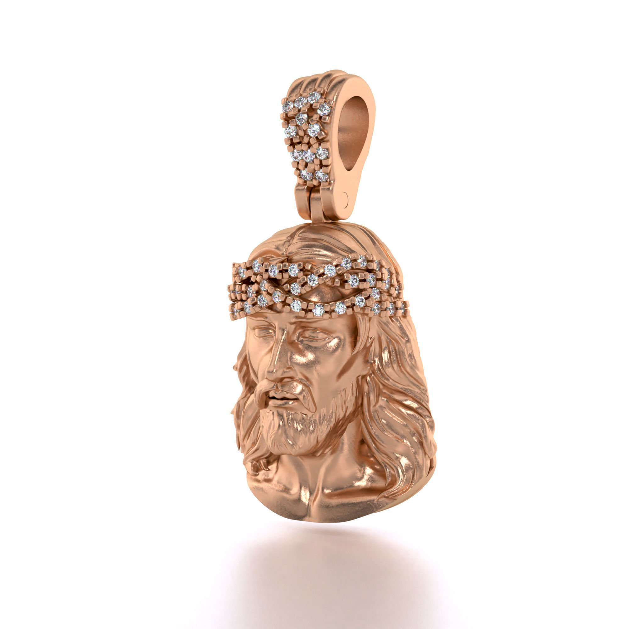 Jesus pendant 1 3D model_15