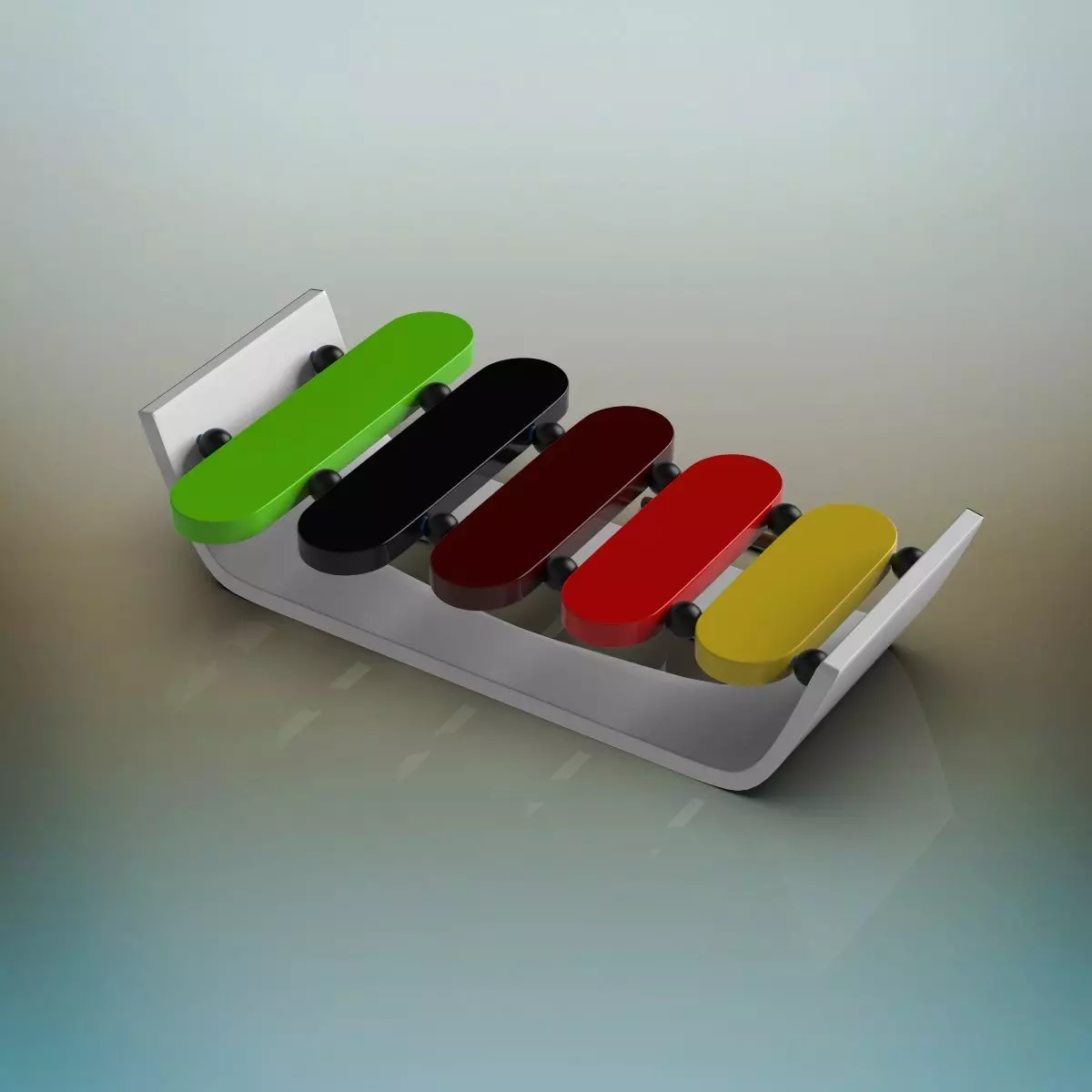 Xylophone 3D model