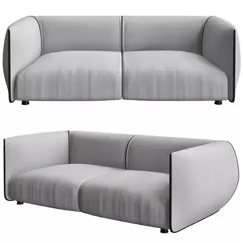 PATRON WALNUT KARE Sofa Design 3d model