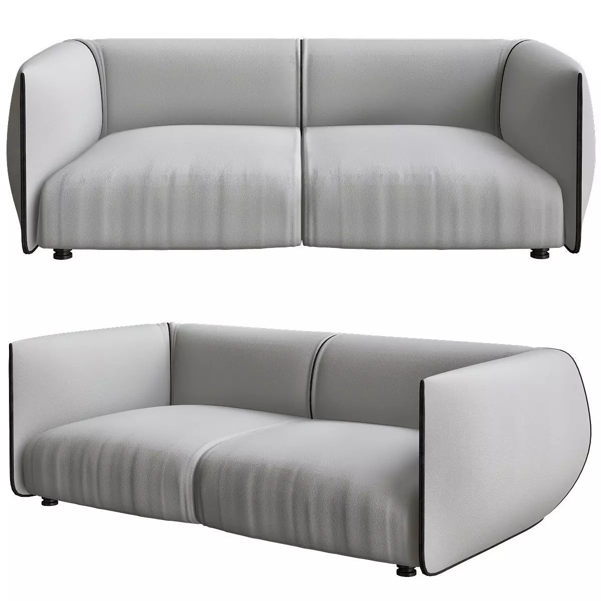 PATRON WALNUT KARE Sofa Design 3d model 3D model_0