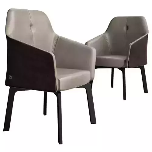 Chair Citterio Acanto Leather 3d model