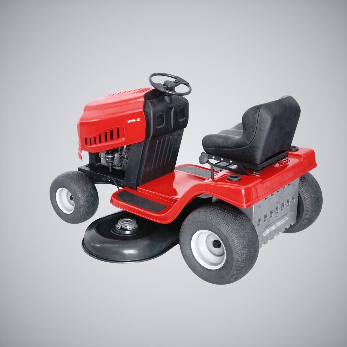 Lawn Mover Low-poly 3D model_1