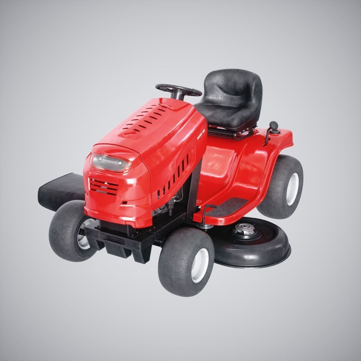 Lawn Mover Low-poly 3D model_4