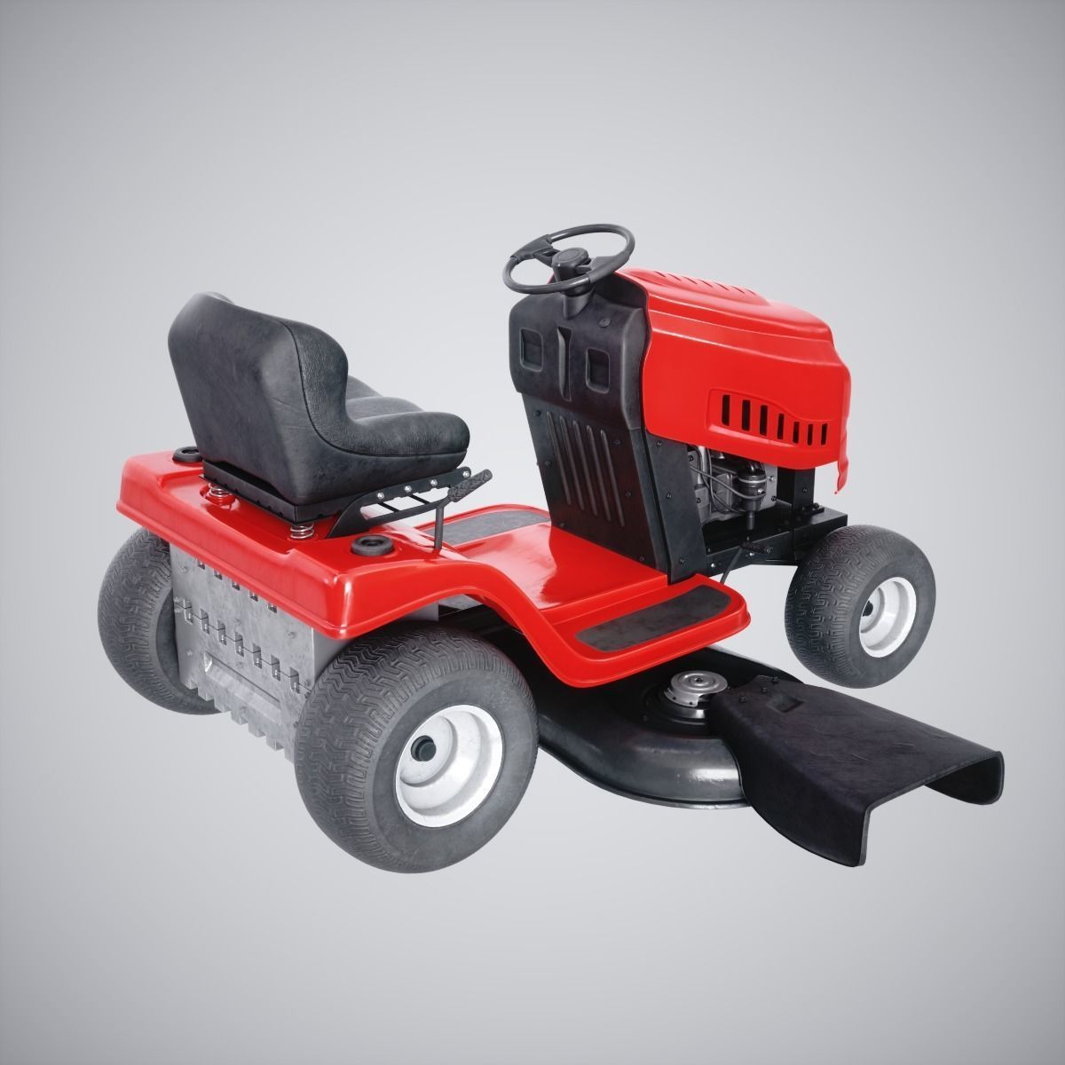 Lawn Mover Low-poly 3D model_2