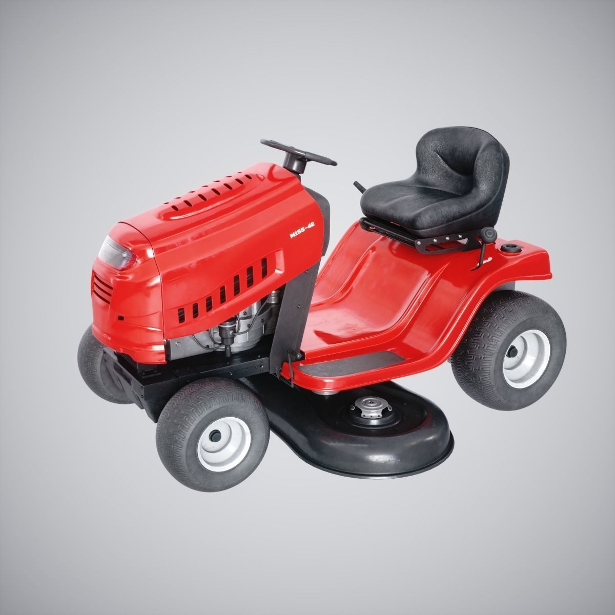 Lawn Mover Low-poly 3D model_3