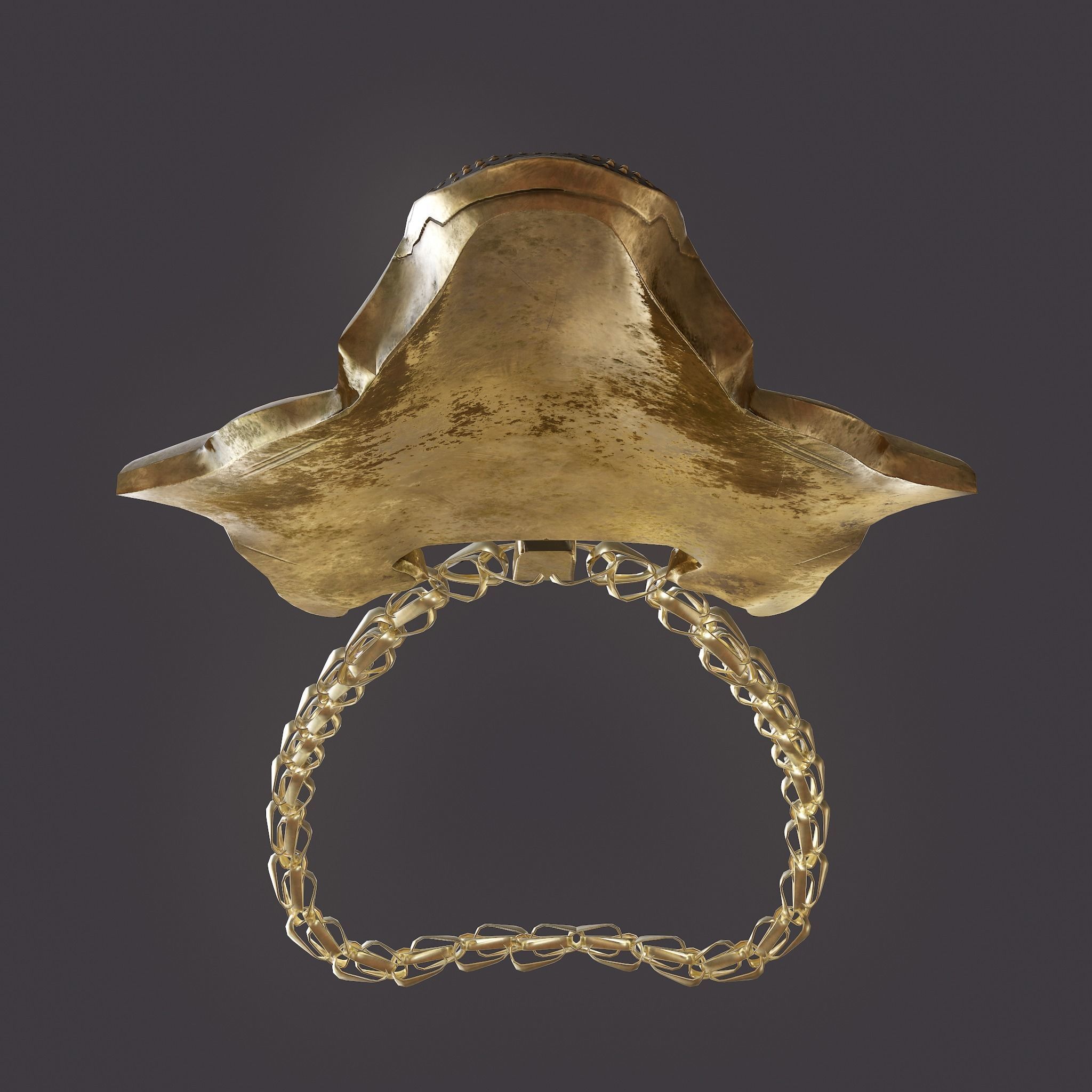 Wolf Pendant Low-poly 3D model_26