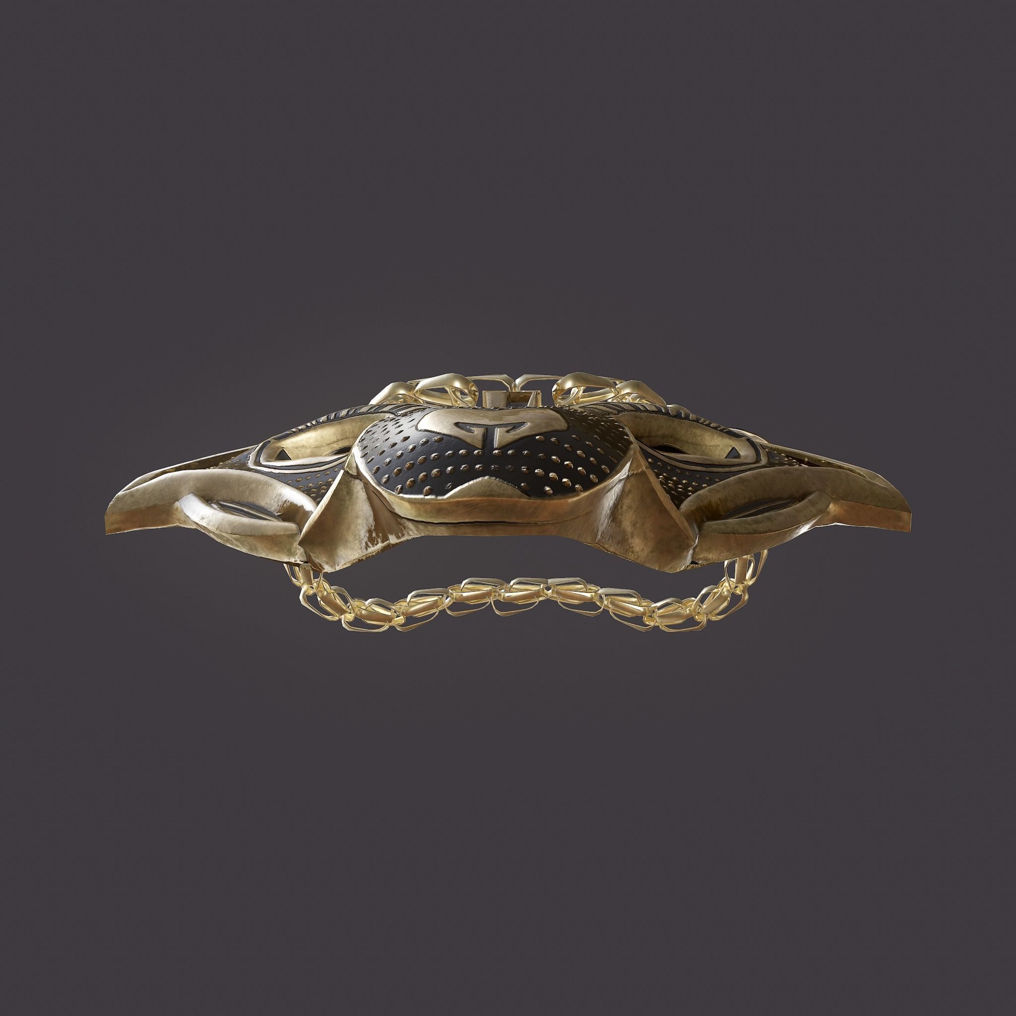 Wolf Pendant Low-poly 3D model_24