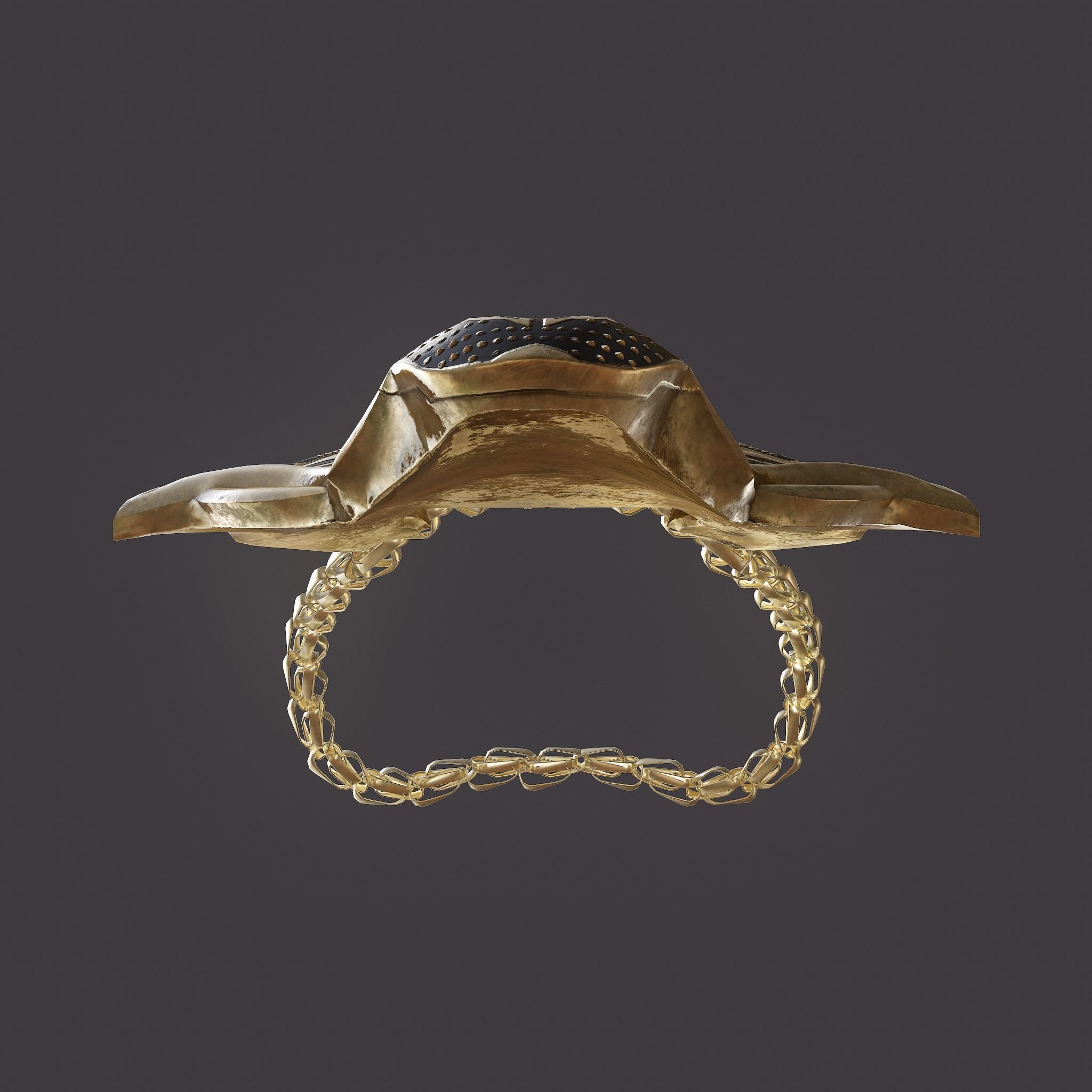 Wolf Pendant Low-poly 3D model_25