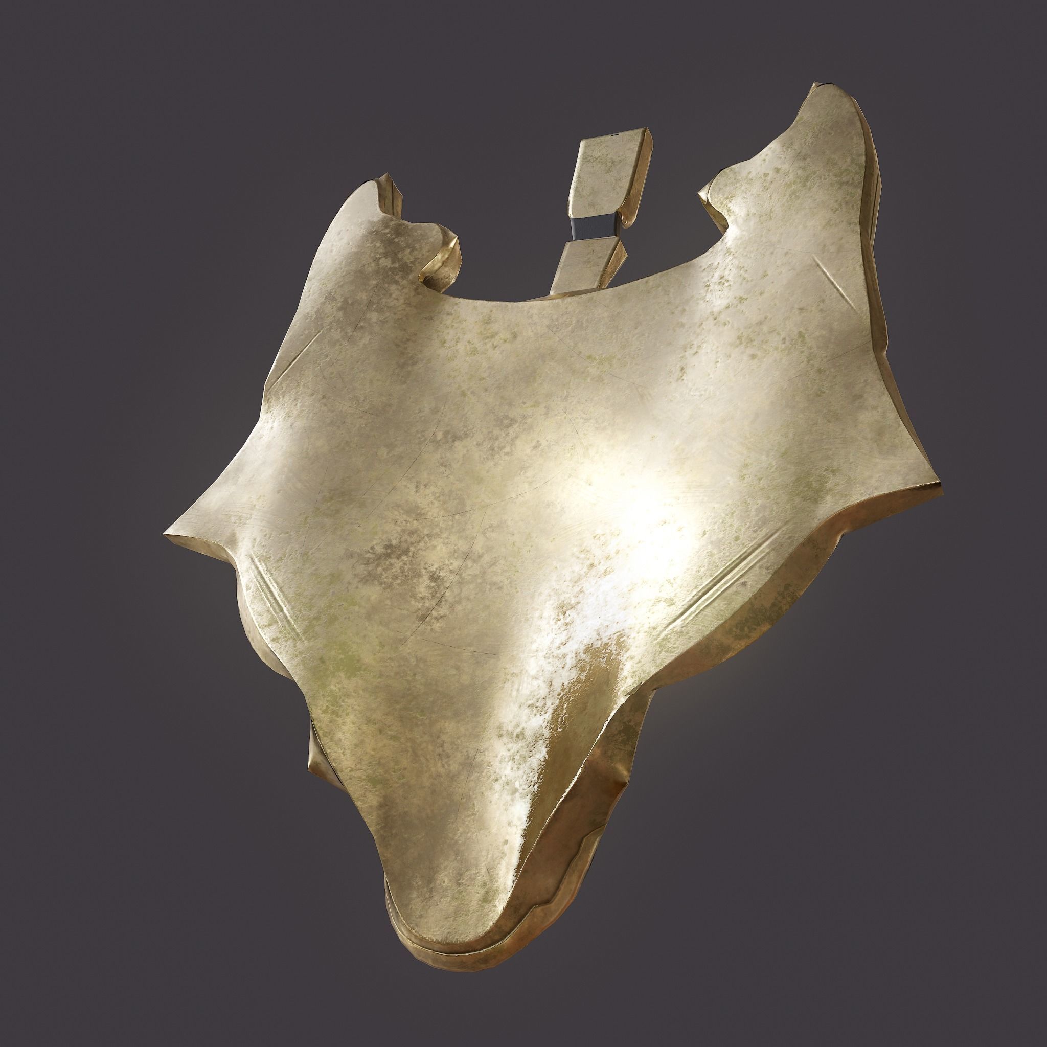 Wolf Pendant Low-poly 3D model_30