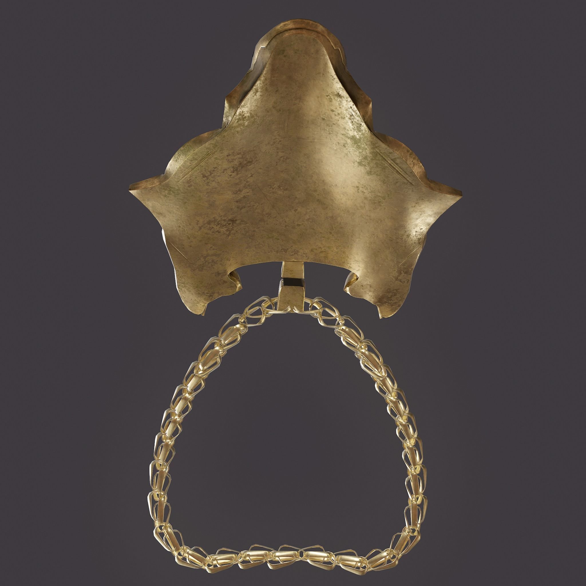 Wolf Pendant Low-poly 3D model_27