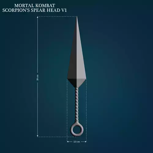 Scorpions Spearhead V1 from Mortal Kombat 3D print model