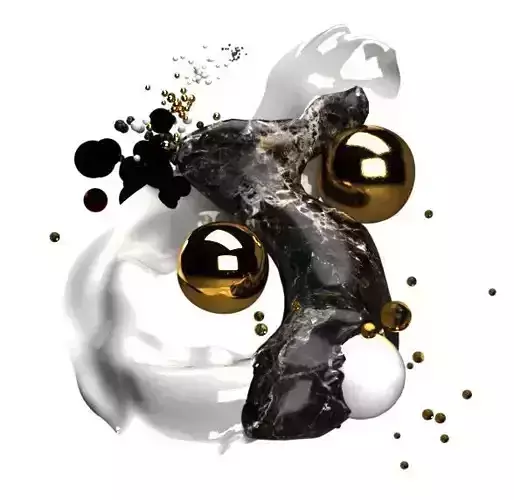 big bang abstract 3D model
