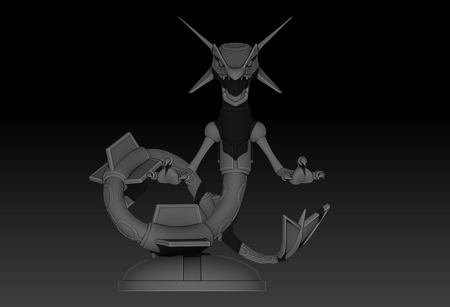 Pokemon Rayquaza for 3D print 3D print model_1