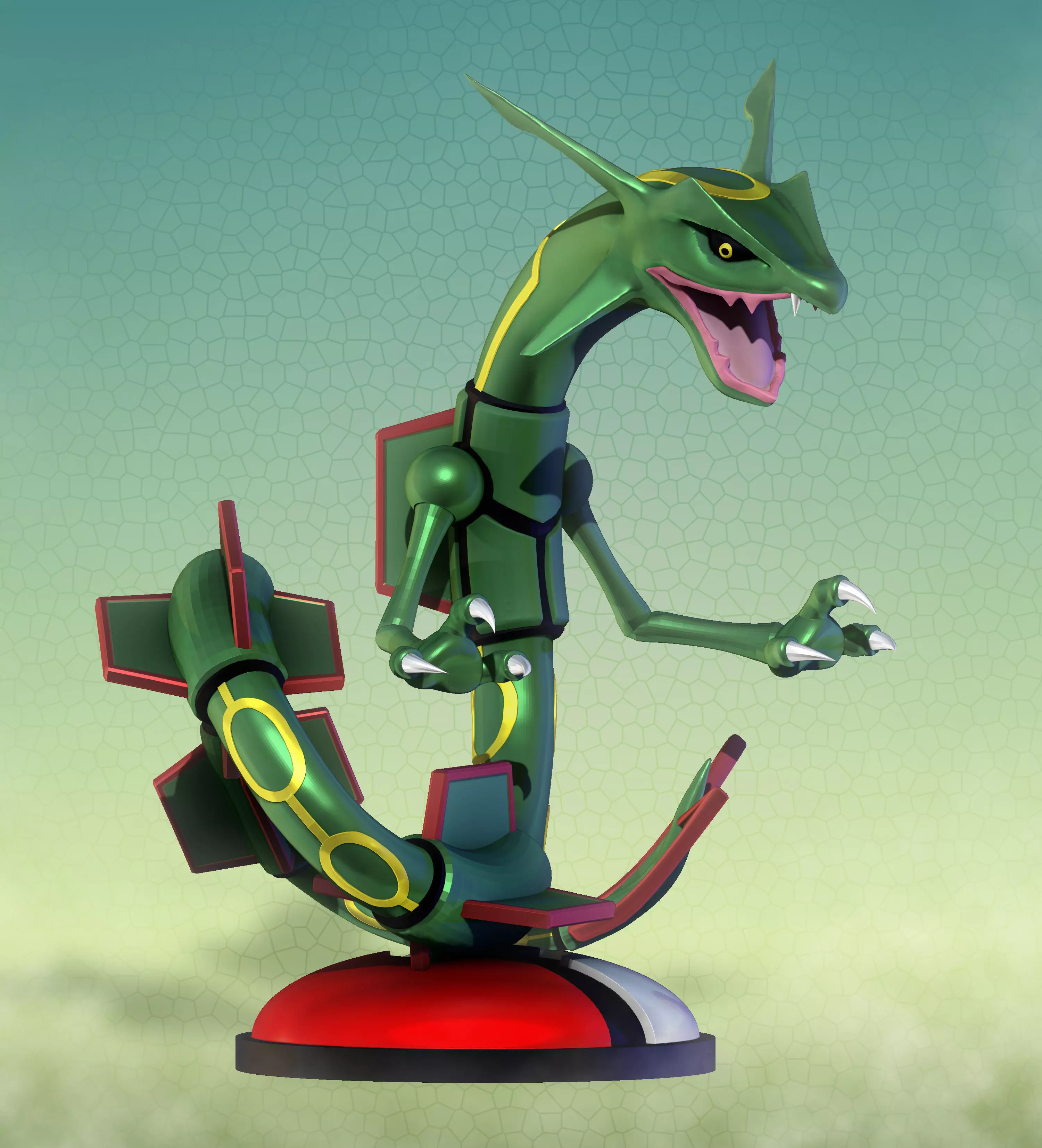 Pokemon Rayquaza for 3D print 3D print model_0