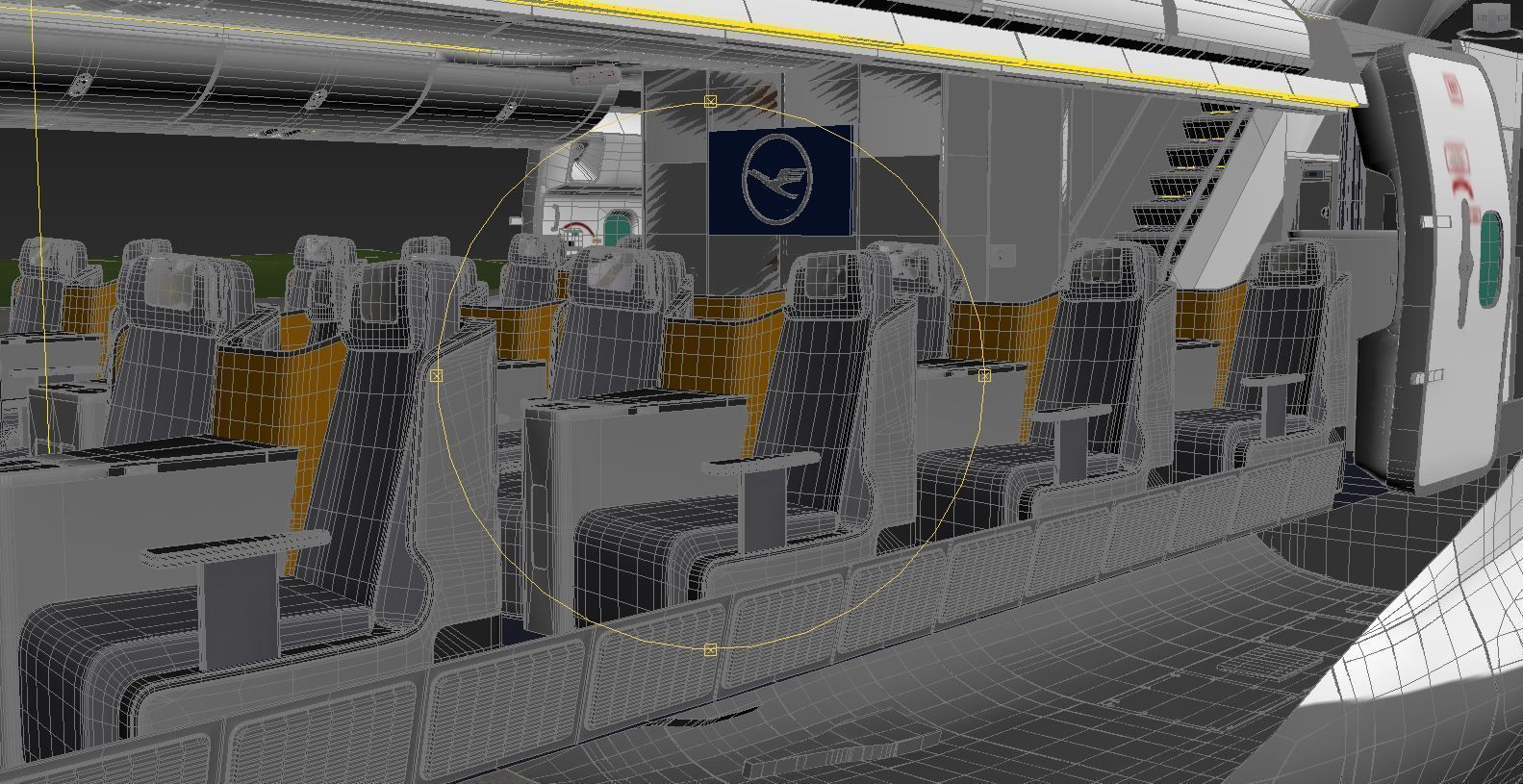 B 747-8 with Interior  3D model_29