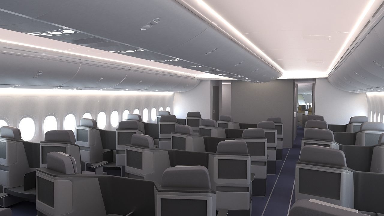 B 747-8 with Interior  3D model_22