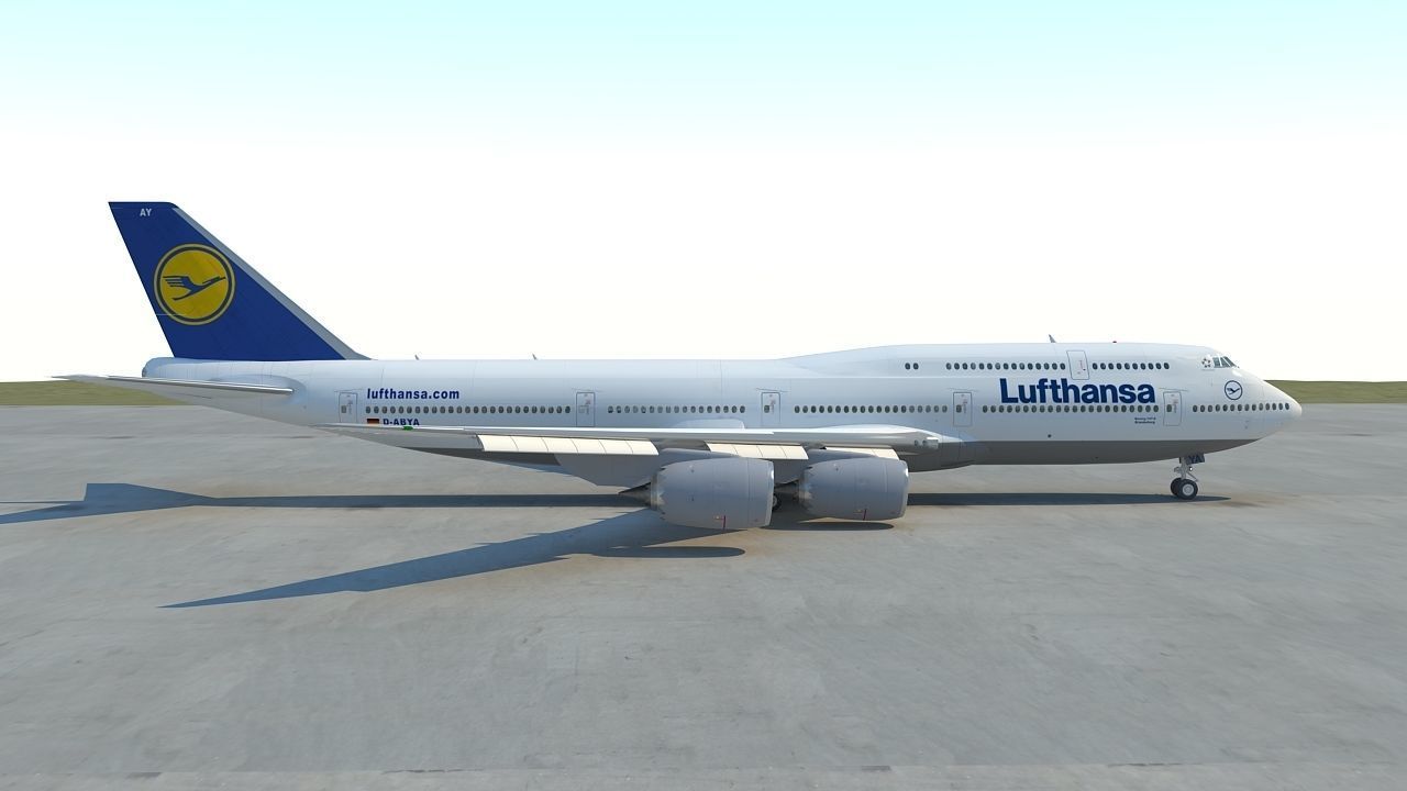 B 747-8 with Interior  3D model_4