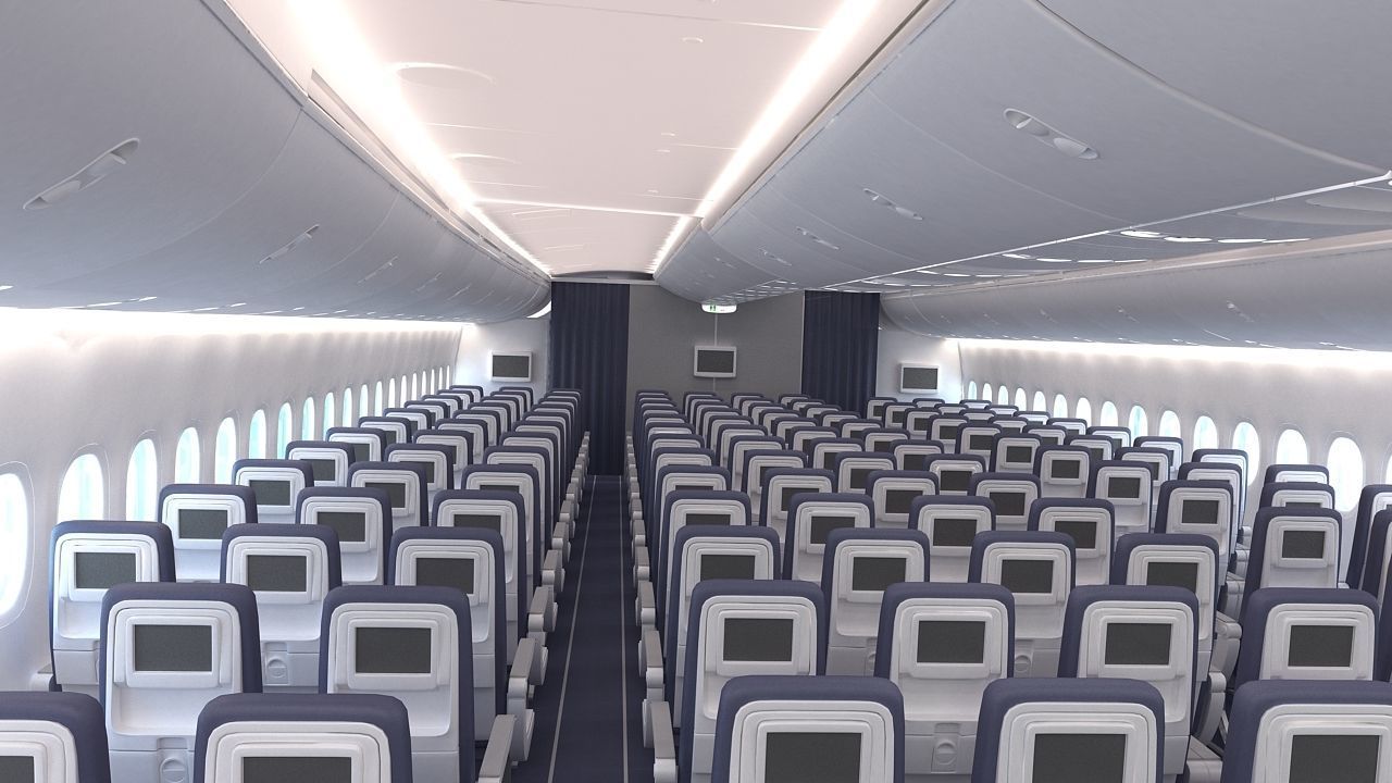 B 747-8 with Interior  3D model_13