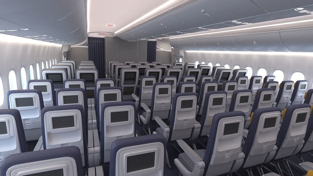 B 747-8 with Interior  3D model_15