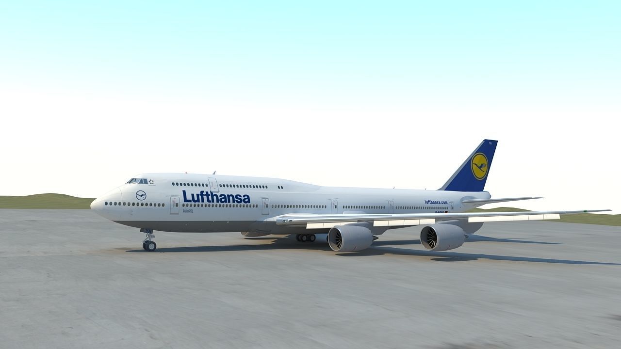 B 747-8 with Interior  3D model_3
