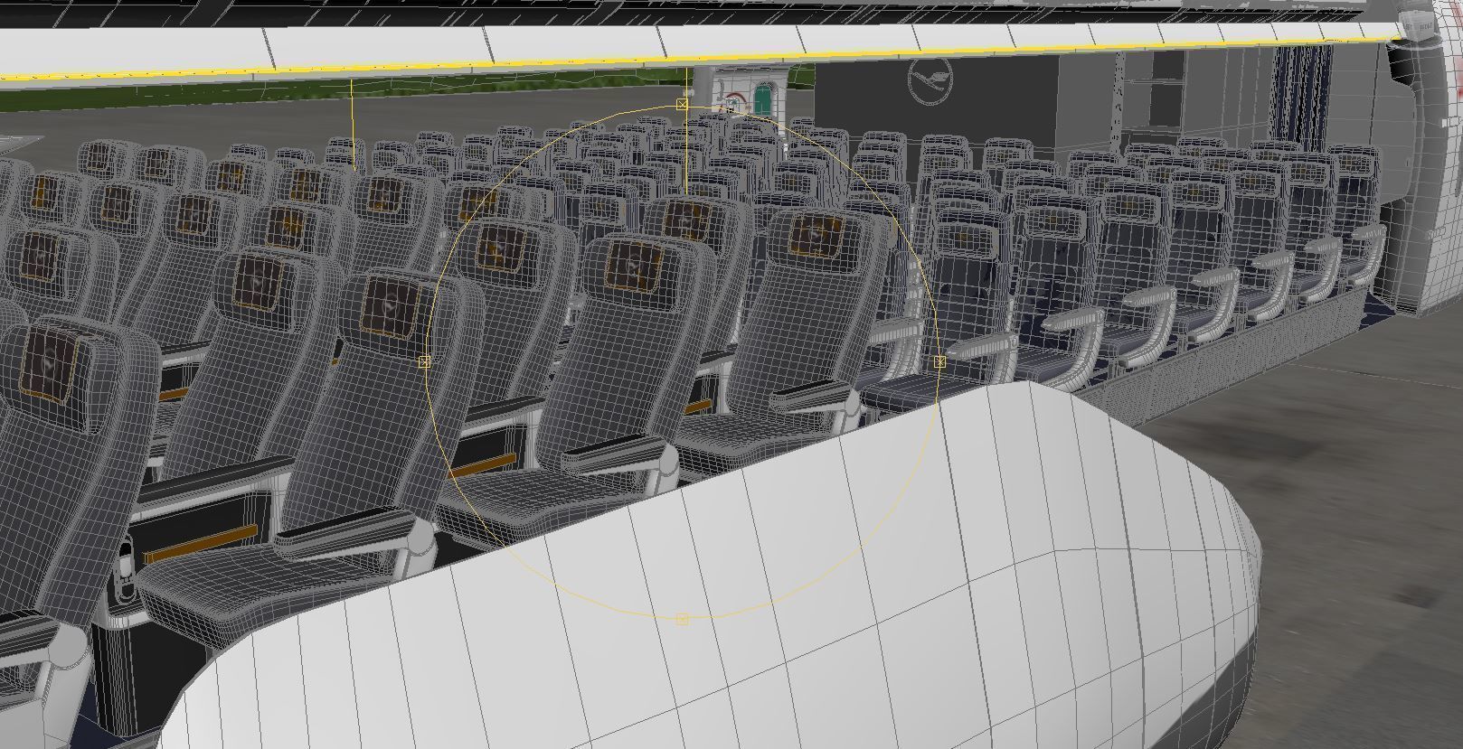 B 747-8 with Interior  3D model_28