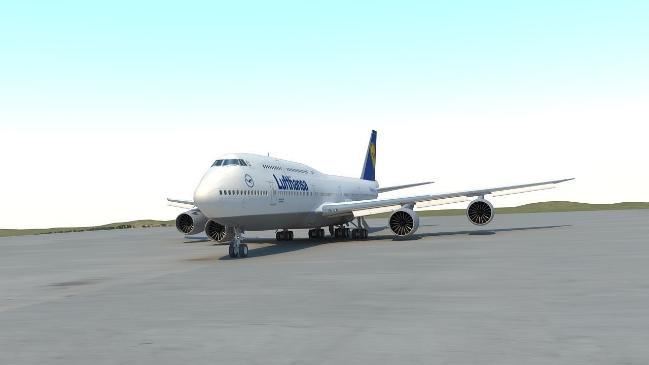 B 747-8 with Interior  3D model_6