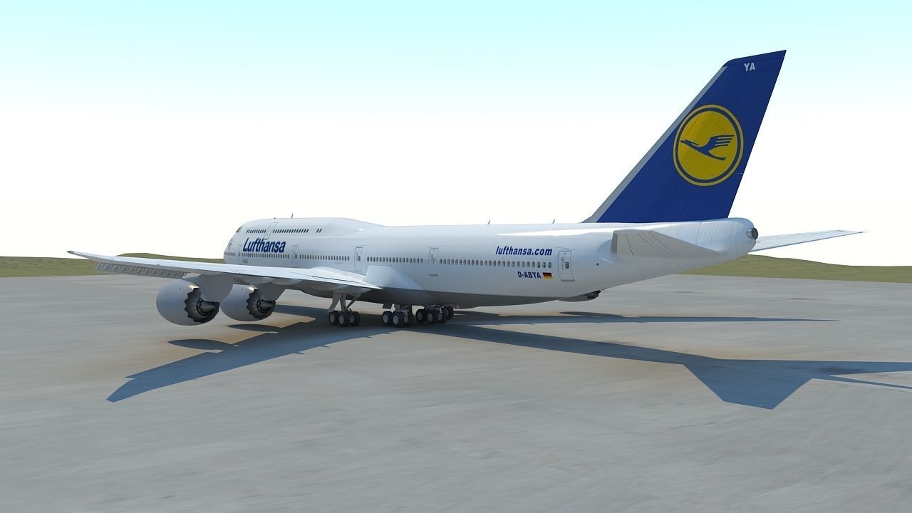 B 747-8 with Interior  3D model_5