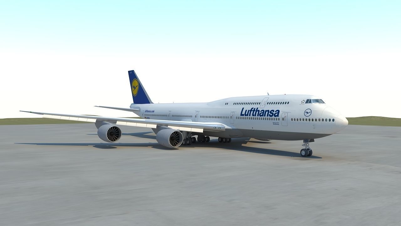 B 747-8 with Interior  3D model_10