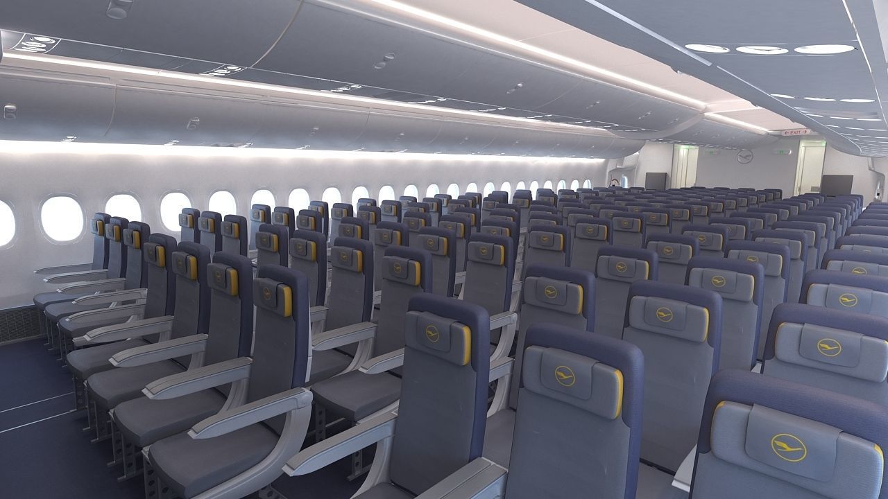B 747-8 with Interior  3D model_19