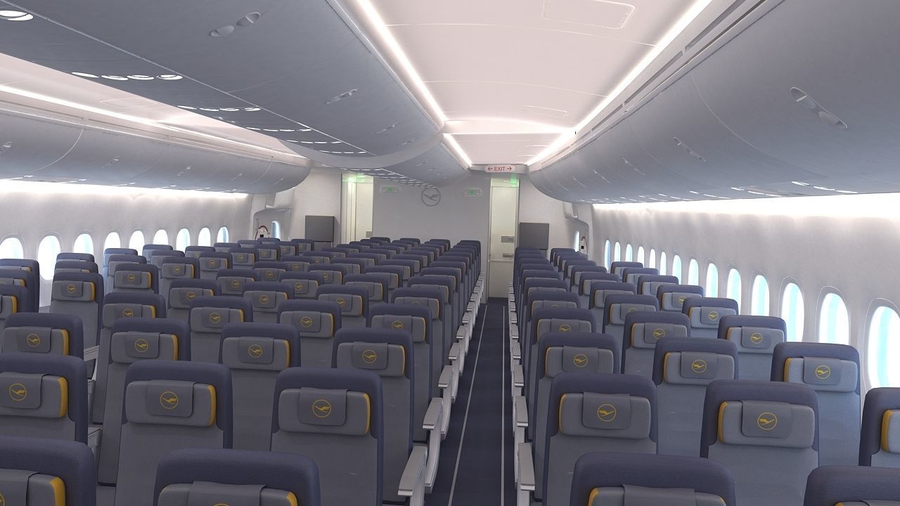 B 747-8 with Interior  3D model_14
