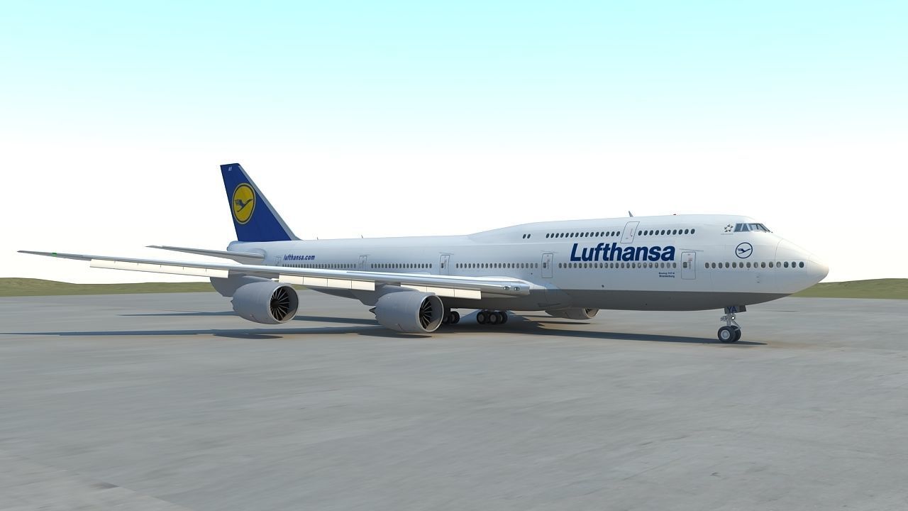 B 747-8 with Interior  3D model_8