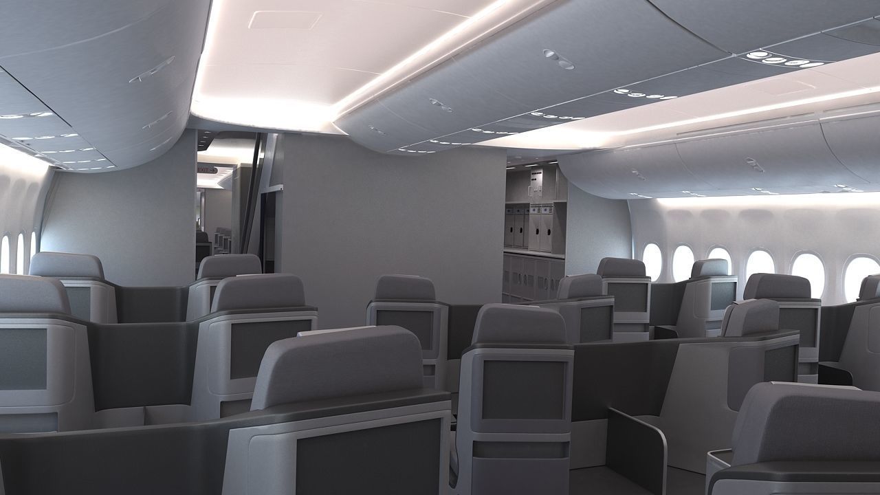 B 747-8 with Interior  3D model_11