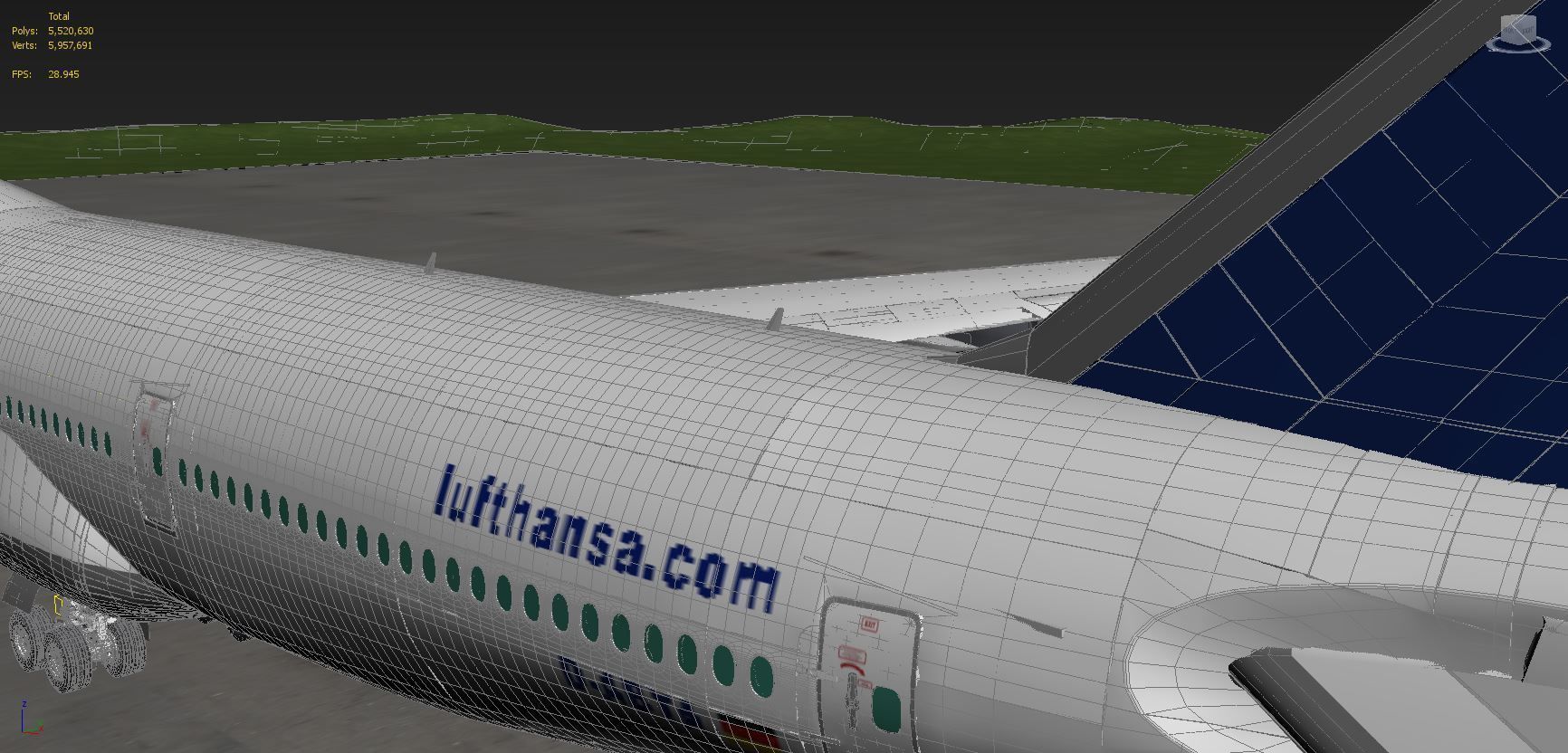 B 747-8 with Interior  3D model_26