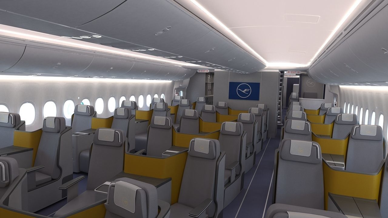 B 747-8 with Interior  3D model_23