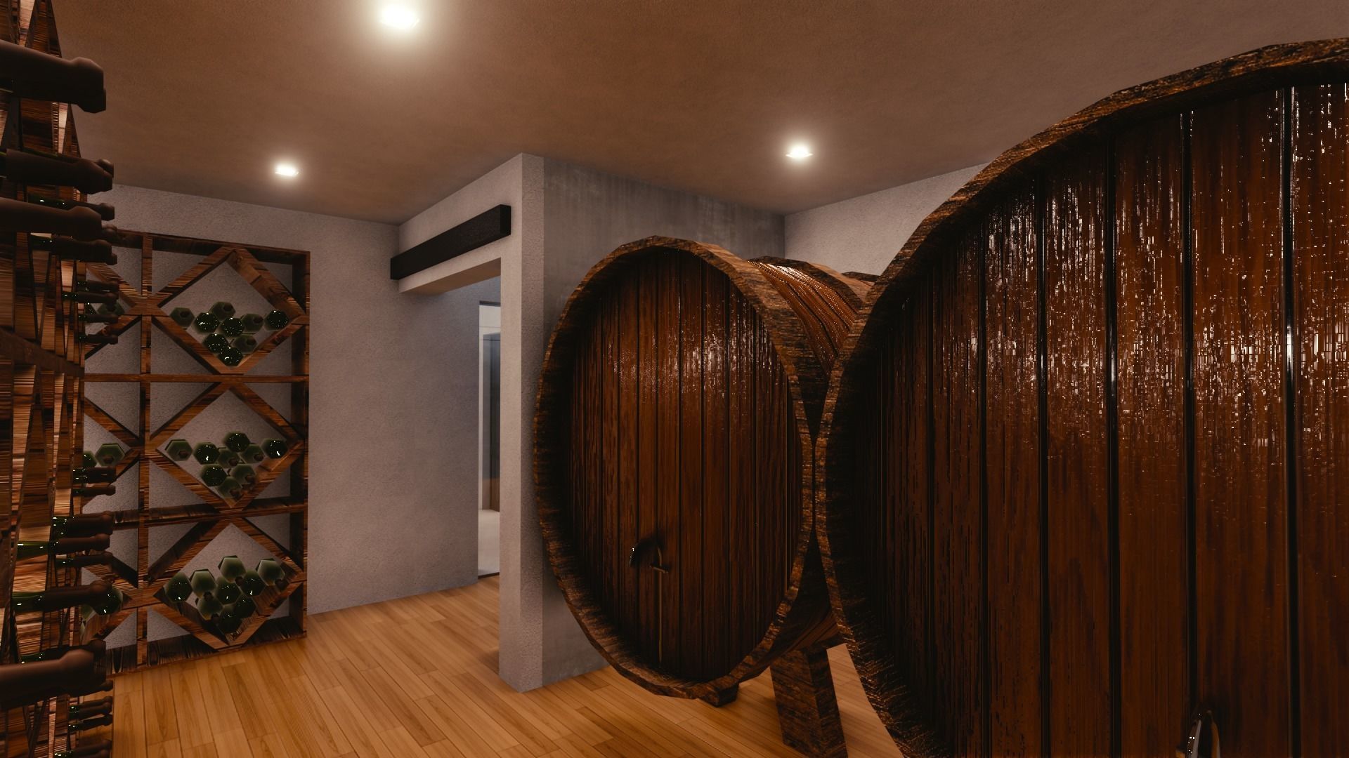 Blender Eevee Modern Mansion Low-poly 3D model_41