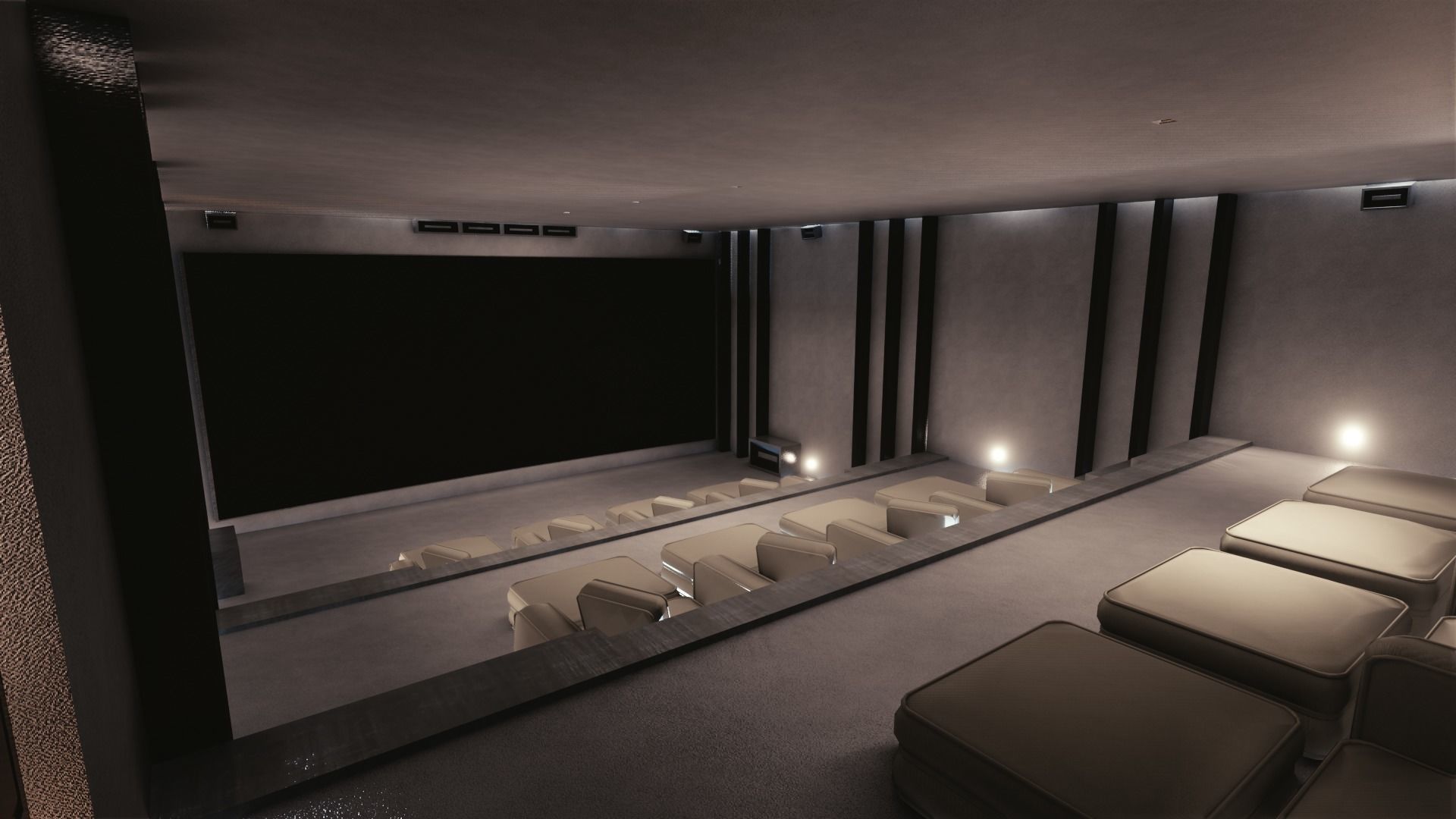 Blender Eevee Modern Mansion Low-poly 3D model_47