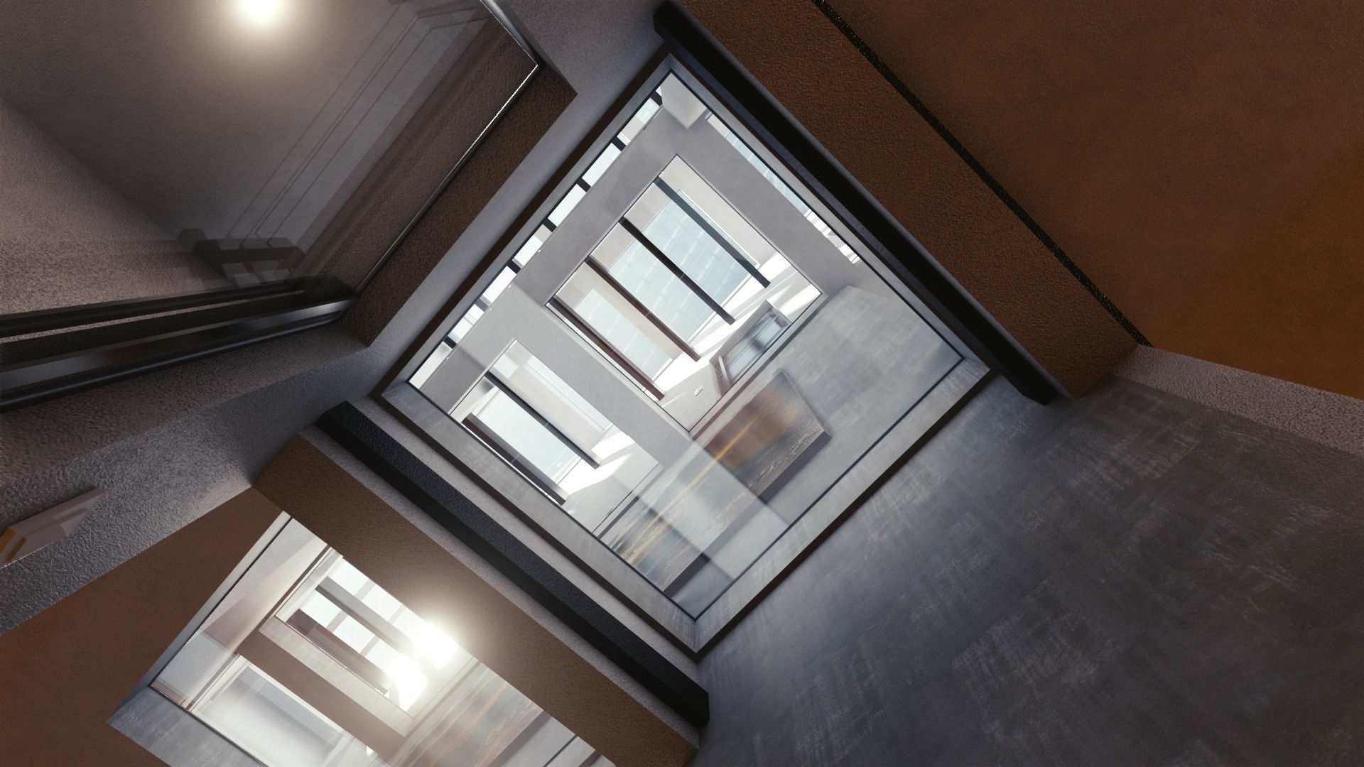 Blender Eevee Modern Mansion Low-poly 3D model_40