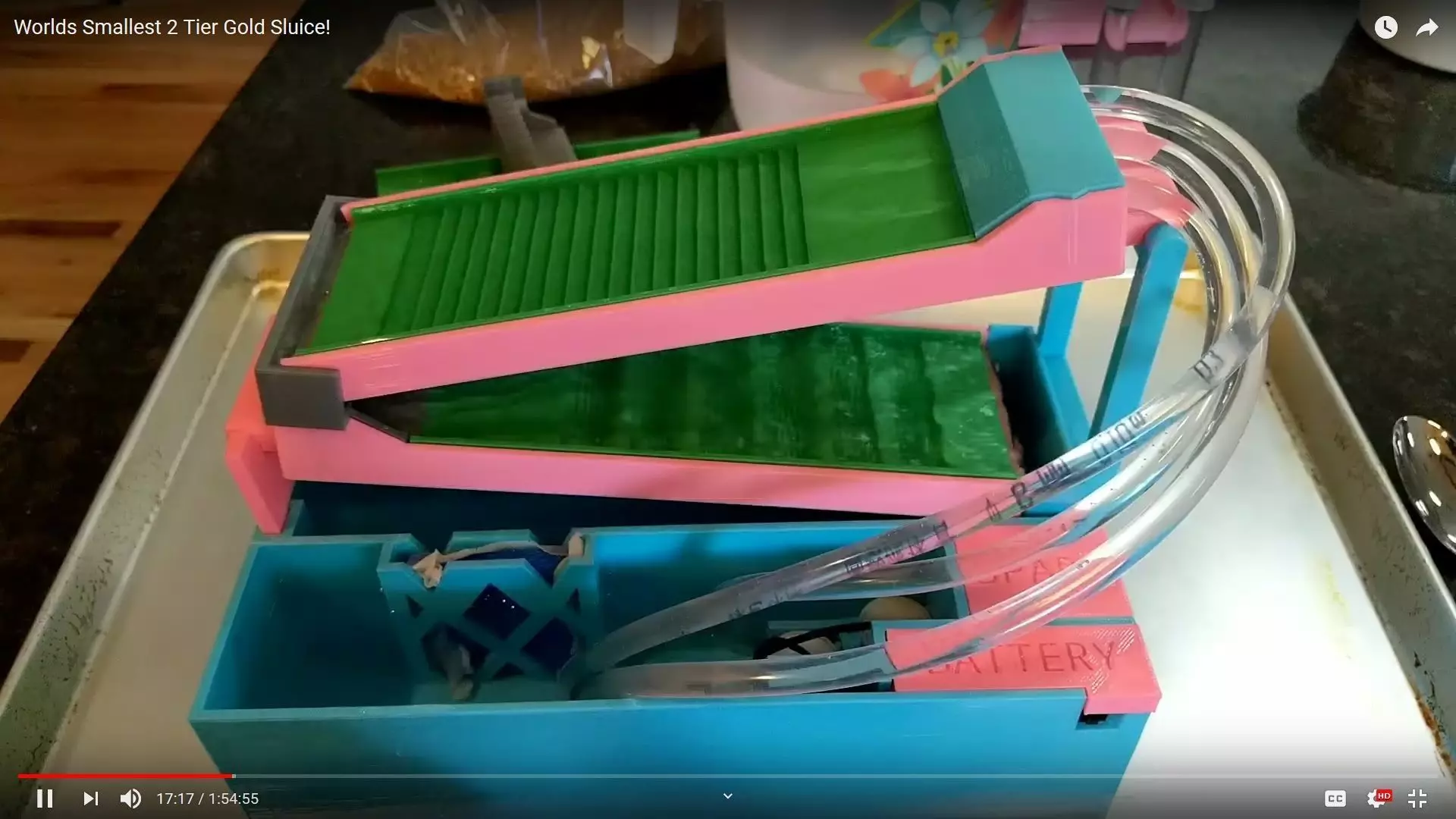 Gold Sluice - Worlds Smallest 3D print model_0