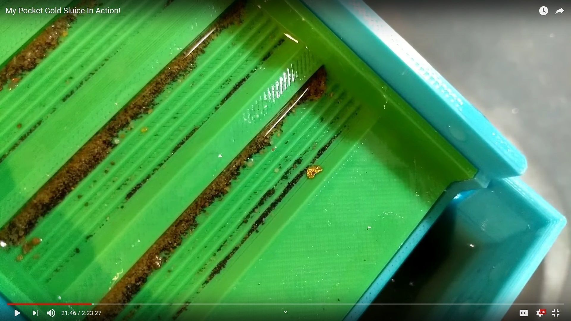 Gold Sluice - Worlds Smallest 3D print model_3