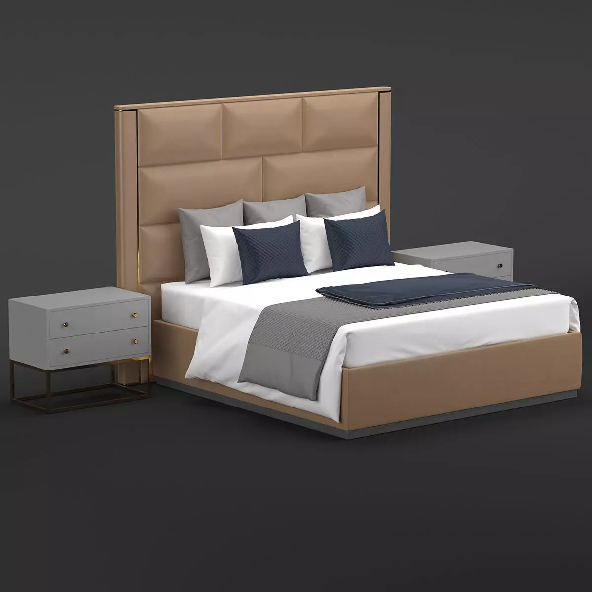 fendi casa bed  3D model_0