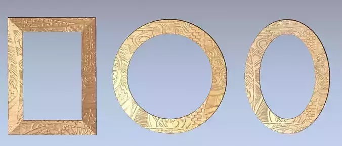 Modern cnc carved mirrors