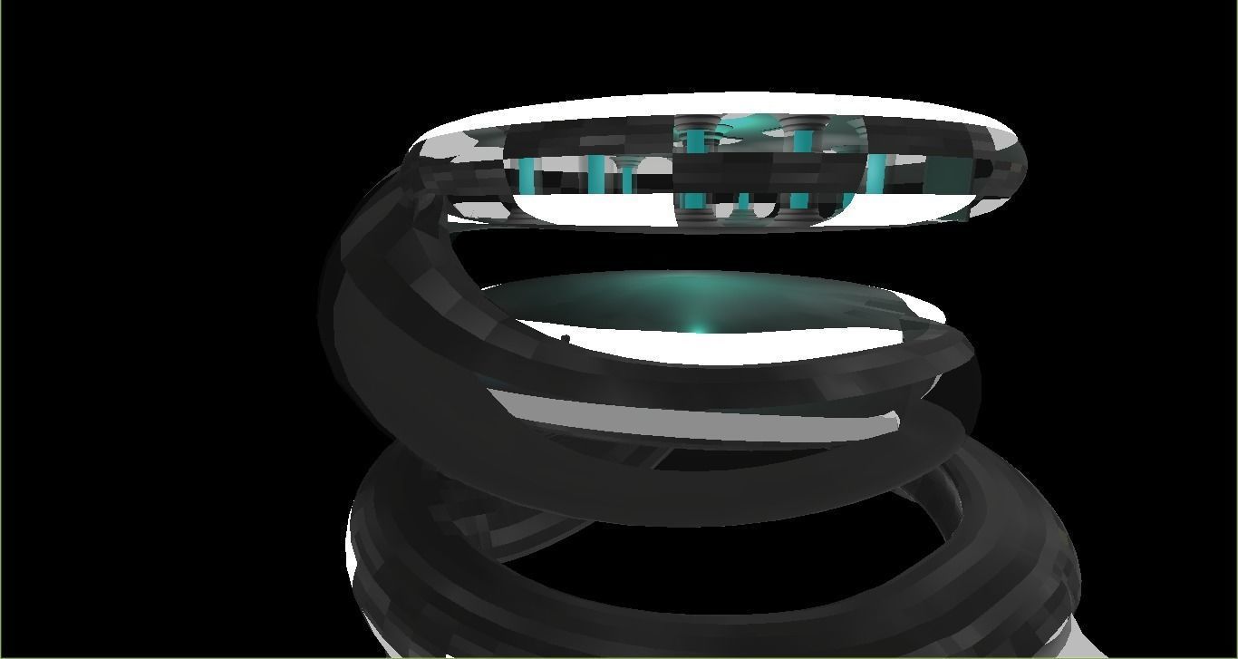 Future Laboratory And Future si fi componants Low-poly 3D model_10