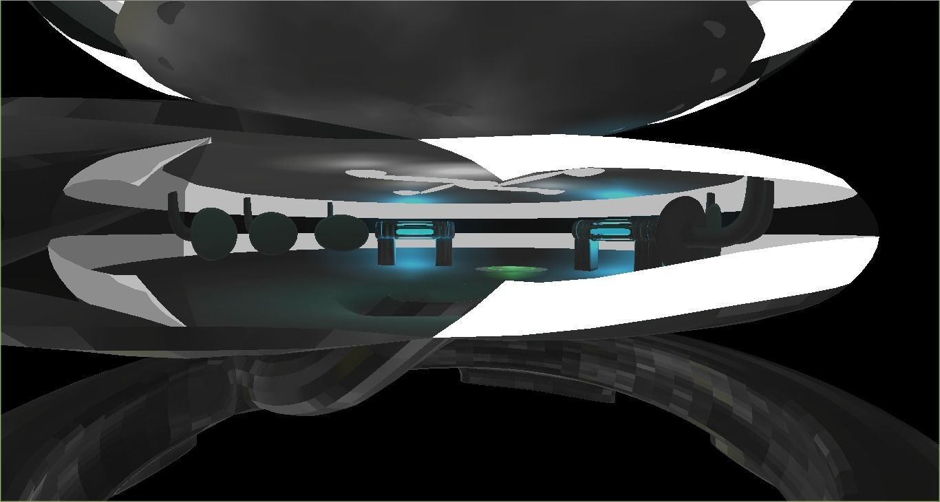 Future Laboratory And Future si fi componants Low-poly 3D model_3