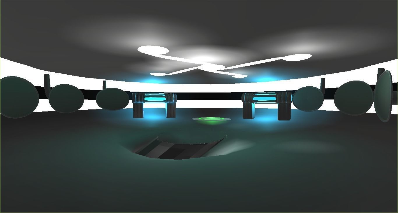 Future Laboratory And Future si fi componants Low-poly 3D model_9