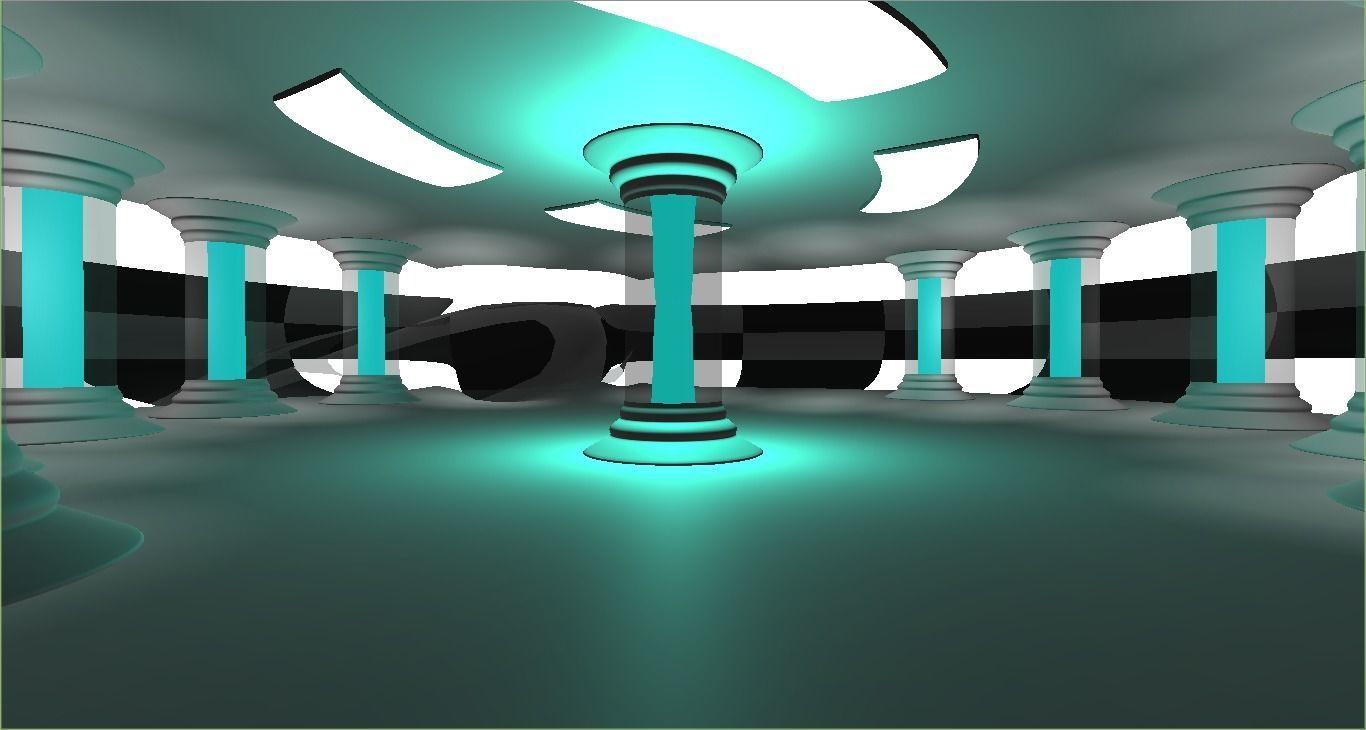 Future Laboratory And Future si fi componants Low-poly 3D model_1