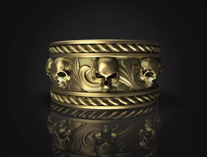 skull band 3D print model_0