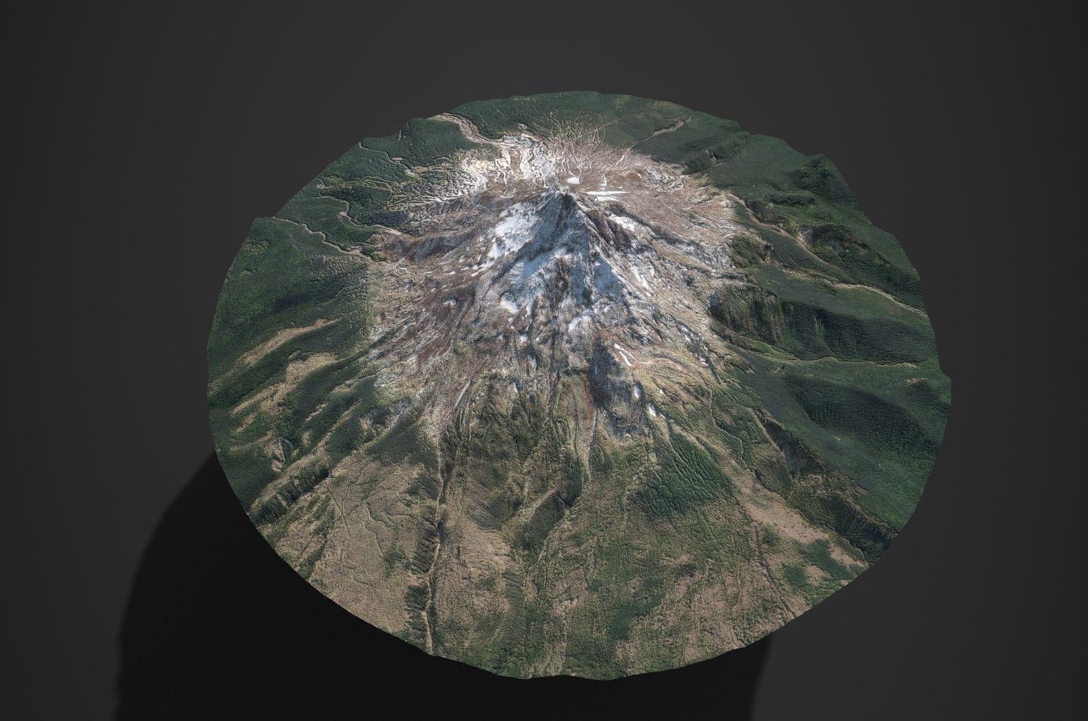 low-poly 3d model  mountain Low-poly 3D model_4
