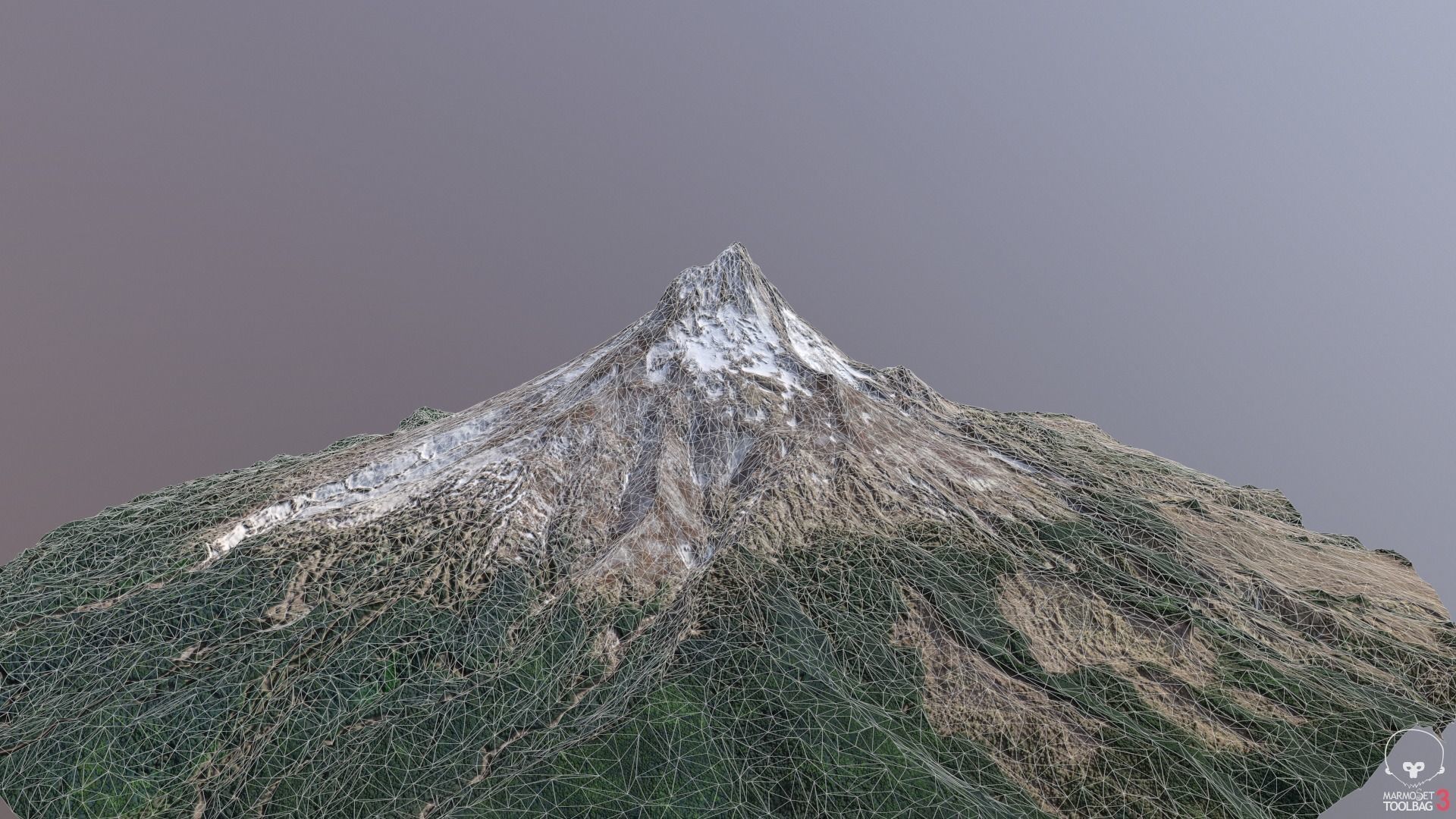 low-poly 3d model  mountain Low-poly 3D model_9