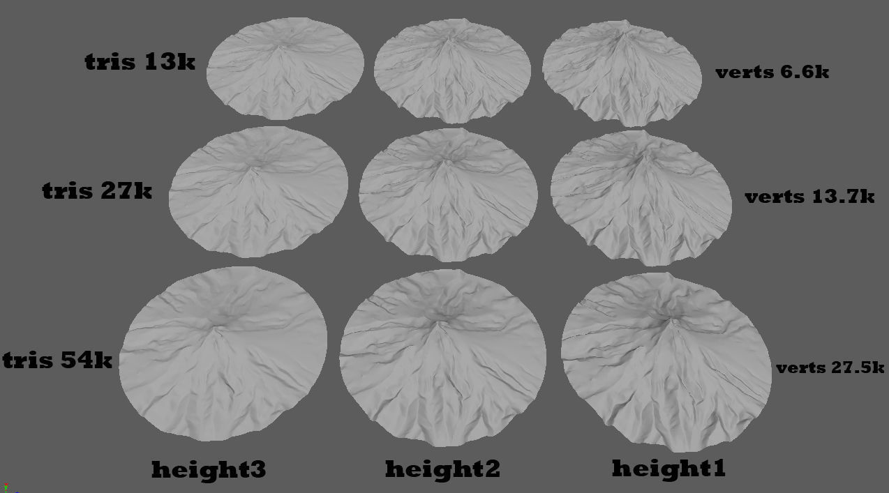 low-poly 3d model  mountain Low-poly 3D model_7